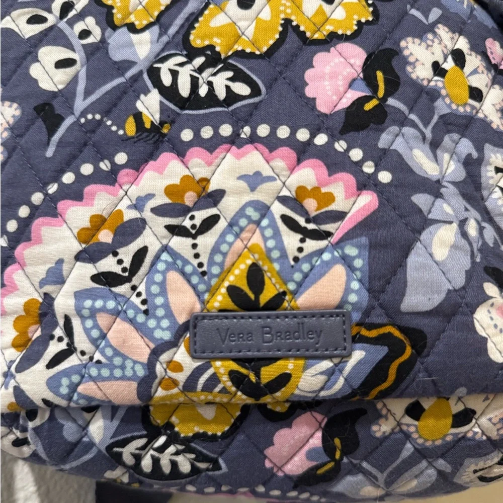 Vera Bradley Floral and Bee Patterned Sling Bag